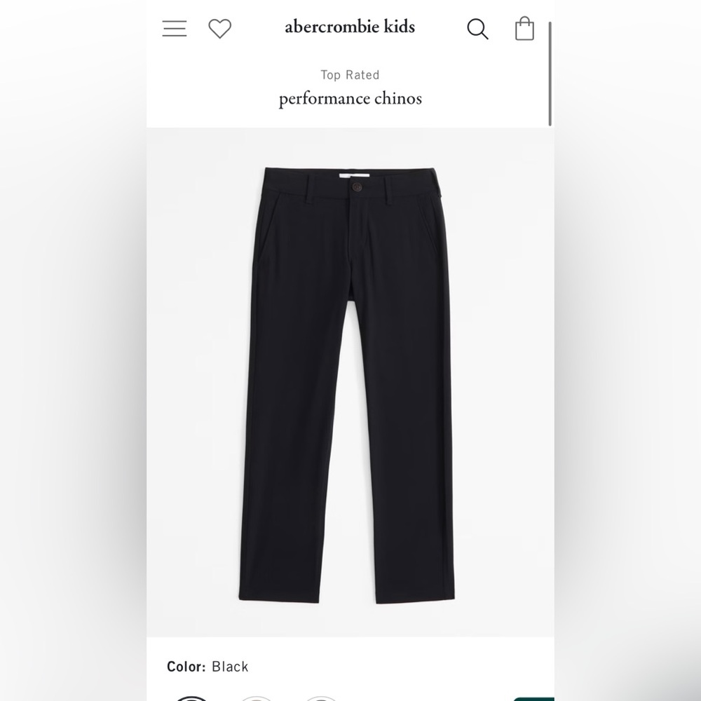 Abercrombie kids Performance Chinos size 13/14 Regular